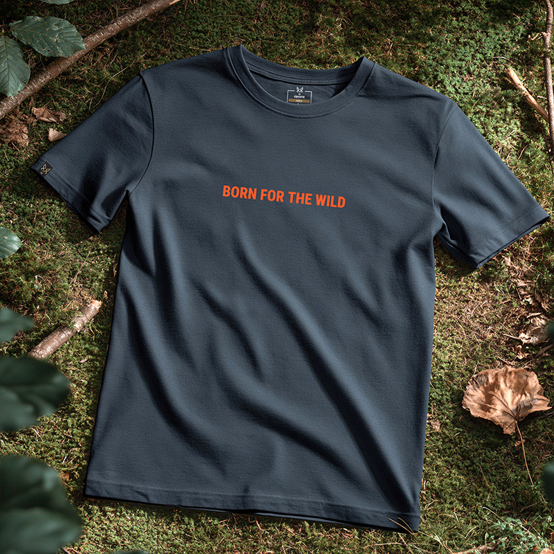 Koszulka Coyote Born For the Wild Neon Navy Granat