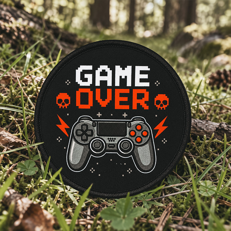 Plakietka Drukowana Coyote na Rzep Game Over