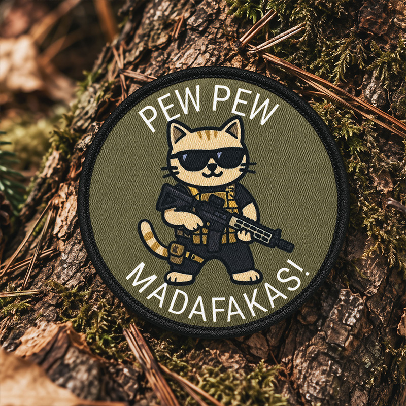 Plakietka Drukowana Coyote na Rzep Madafakas